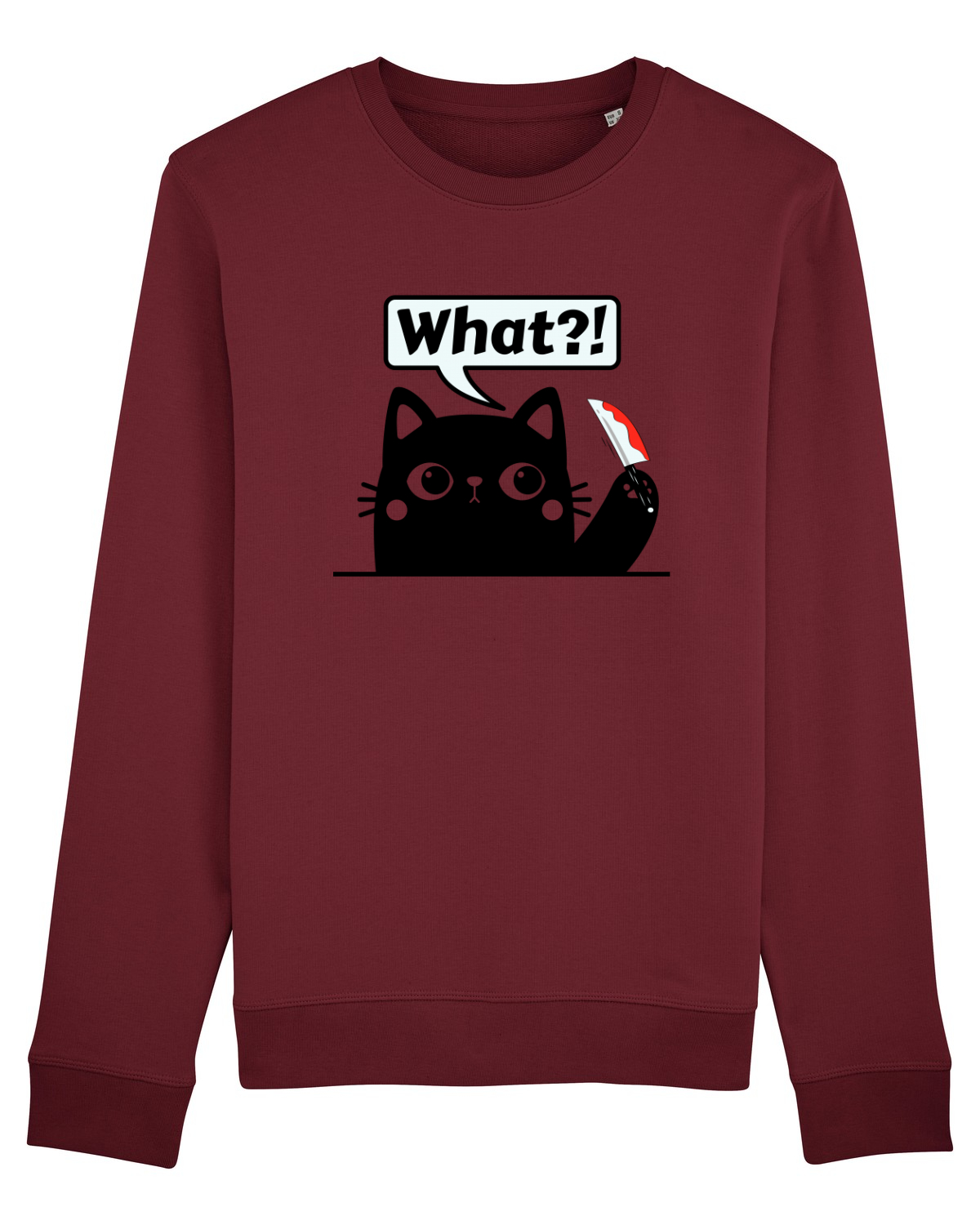 Bluză mânecă lungă Unisex Rise Burgundy