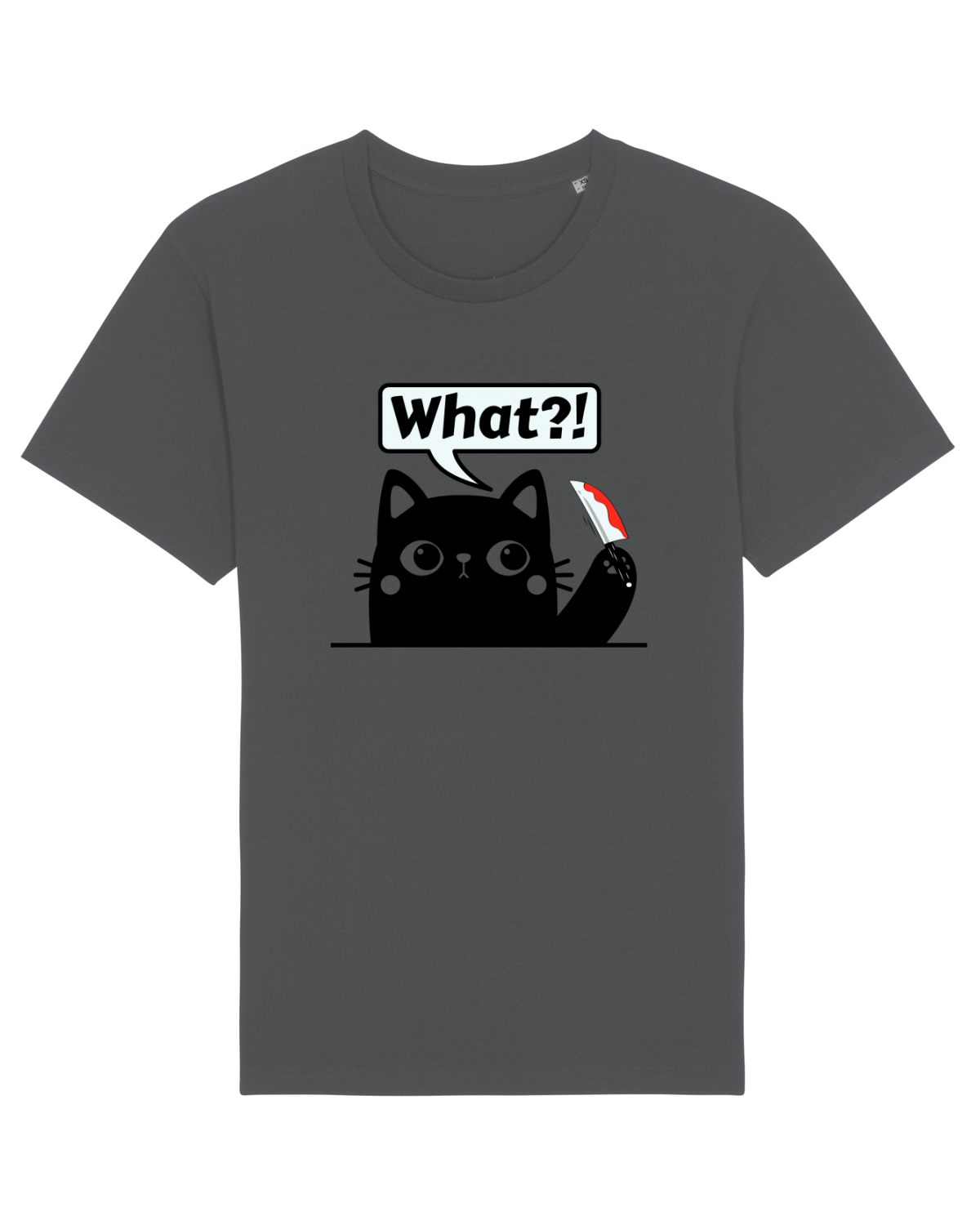 Tricou mânecă scurtă Unisex Rocker Anthracite