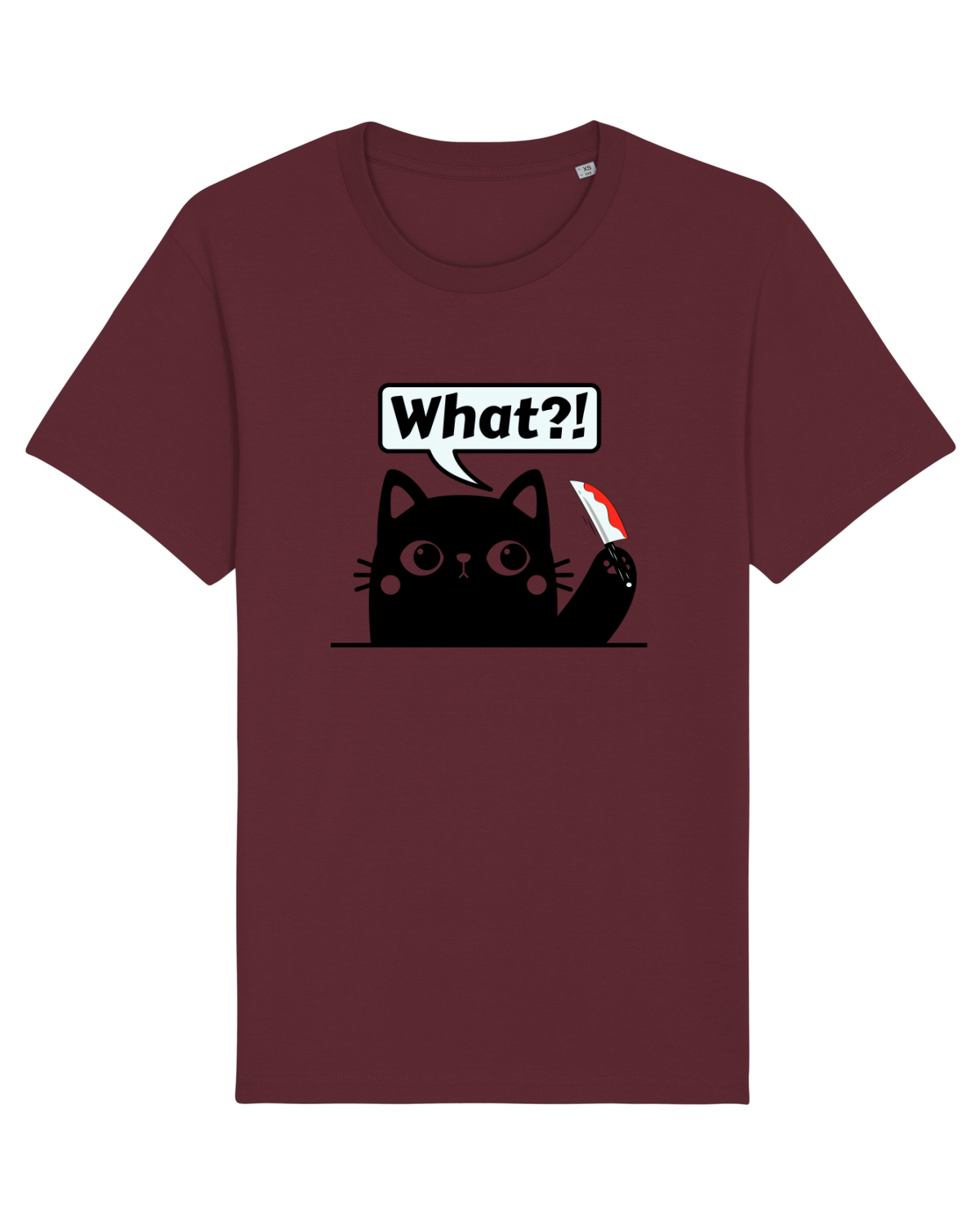 Tricou mânecă scurtă Unisex Rocker Burgundy