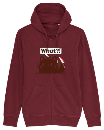 Funny Killer Kitty Burgundy