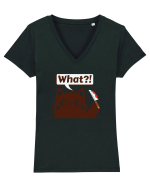 Funny Killer Kitty Tricou mânecă scurtă guler V Damă Evoker