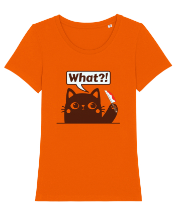 Funny Killer Kitty Bright Orange