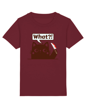 Funny Killer Kitty Burgundy