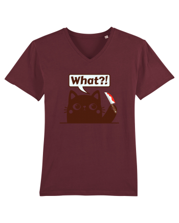 Funny Killer Kitty Burgundy