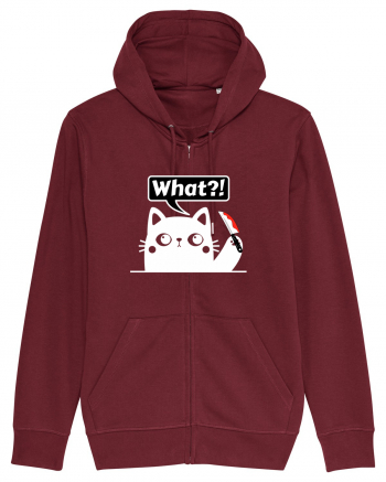 Funny Killer Kitty Burgundy