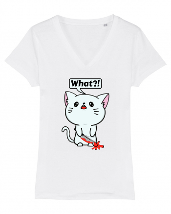 Funny Killer Kitty White