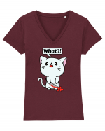 Funny Killer Kitty Tricou mânecă scurtă guler V Damă Evoker