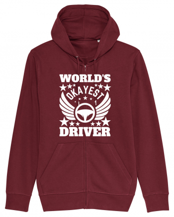 World'S Okayest Driver Burgundy