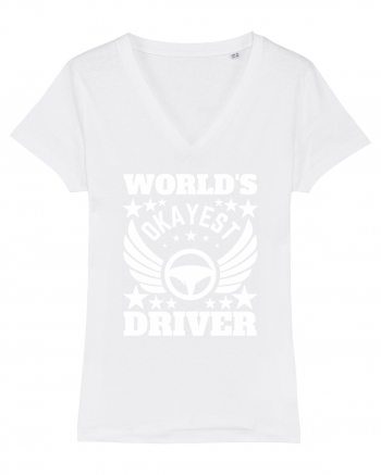 World'S Okayest Driver White