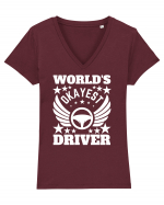 World'S Okayest Driver Tricou mânecă scurtă guler V Damă Evoker