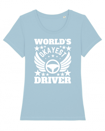 World'S Okayest Driver Sky Blue