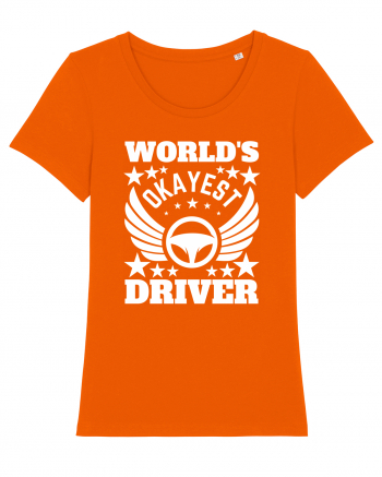 World'S Okayest Driver Bright Orange