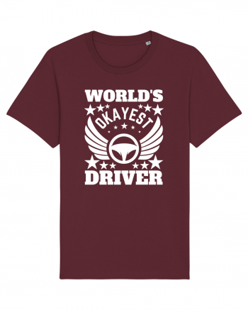 World'S Okayest Driver Burgundy