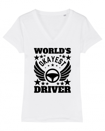 World'S Okayest Driver White