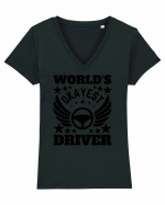 World'S Okayest Driver Tricou mânecă scurtă guler V Damă Evoker