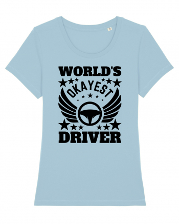 World'S Okayest Driver Sky Blue