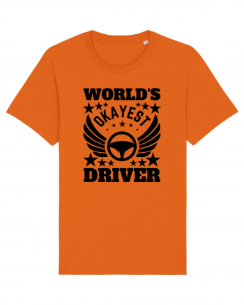 World'S Okayest Driver Bright Orange