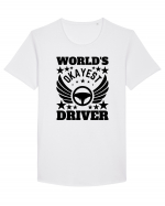 World'S Okayest Driver Tricou mânecă scurtă guler larg Bărbat Skater