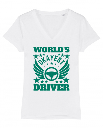 World'S Okayest Driver White