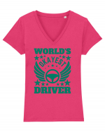 World'S Okayest Driver Tricou mânecă scurtă guler V Damă Evoker