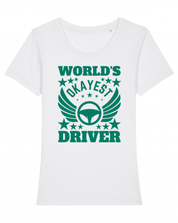 World'S Okayest Driver White