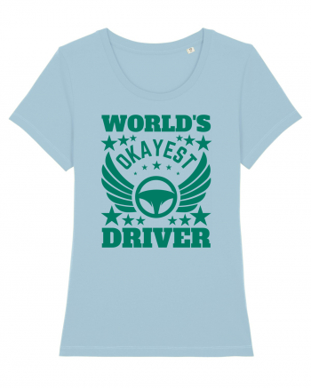 World'S Okayest Driver Sky Blue