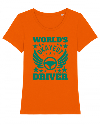 World'S Okayest Driver Bright Orange