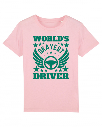 World'S Okayest Driver Cotton Pink