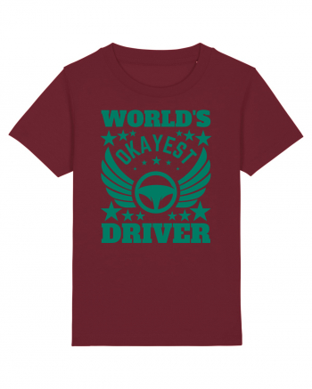 World'S Okayest Driver Burgundy