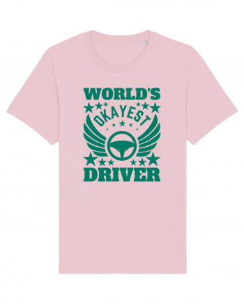 World'S Okayest Driver Cotton Pink