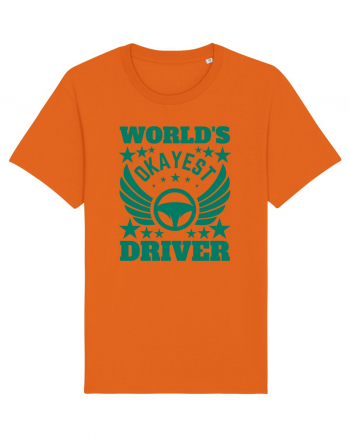 World'S Okayest Driver Bright Orange