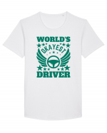 World'S Okayest Driver Tricou mânecă scurtă guler larg Bărbat Skater