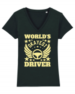 World'S Okayest Driver Tricou mânecă scurtă guler V Damă Evoker