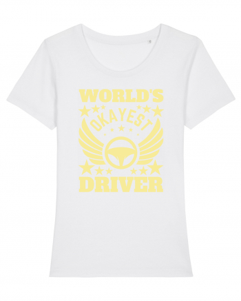 World'S Okayest Driver White