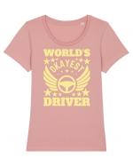 World'S Okayest Driver Tricou mânecă scurtă guler larg fitted Damă Expresser