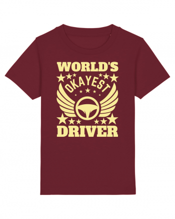 World'S Okayest Driver Burgundy