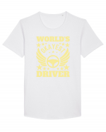 World'S Okayest Driver Tricou mânecă scurtă guler larg Bărbat Skater