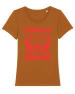 World'S Okayest Driver Tricou mânecă scurtă guler larg fitted Damă Expresser