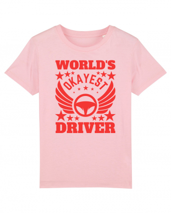 World'S Okayest Driver Cotton Pink