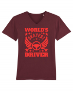 World'S Okayest Driver Tricou mânecă scurtă guler V Bărbat Presenter