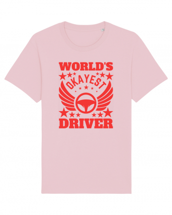 World'S Okayest Driver Cotton Pink