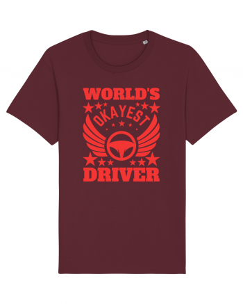 World'S Okayest Driver Burgundy