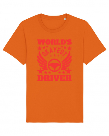 World'S Okayest Driver Bright Orange