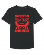 World'S Okayest Driver Tricou mânecă scurtă guler larg Bărbat Skater