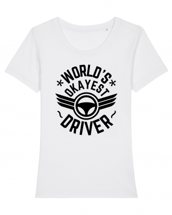 World'S Okayest Driver White