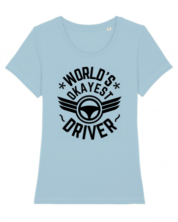 World'S Okayest Driver Sky Blue