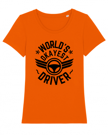 World'S Okayest Driver Bright Orange