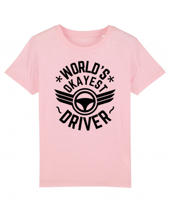 World'S Okayest Driver Cotton Pink