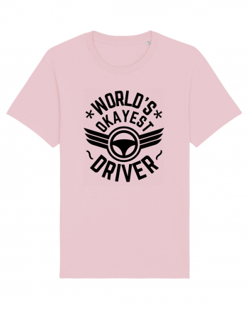 World'S Okayest Driver Cotton Pink