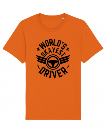 World'S Okayest Driver Bright Orange